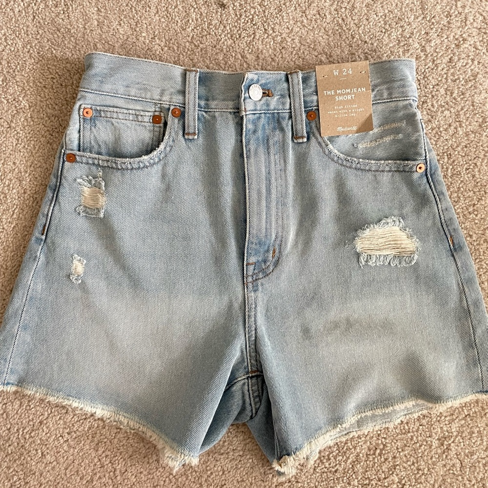 New Madewell the mom jeans short